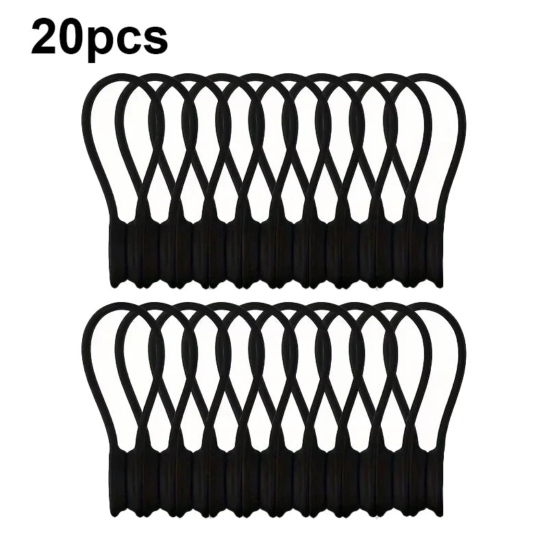 10pcs Magnetic Cable Clip - Black Magnetic Silicone Cable Organizer Cable Ties Reusable Cable Ties for Home, Kitchen, Office Qme 20pcs