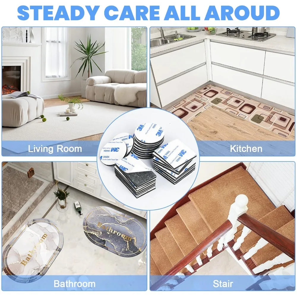 20PCS Strong Double Sided Foam Tape Self-adhesive EVA Foam Adhesive Tape for Home Decoration Installation Household Accessories Qme