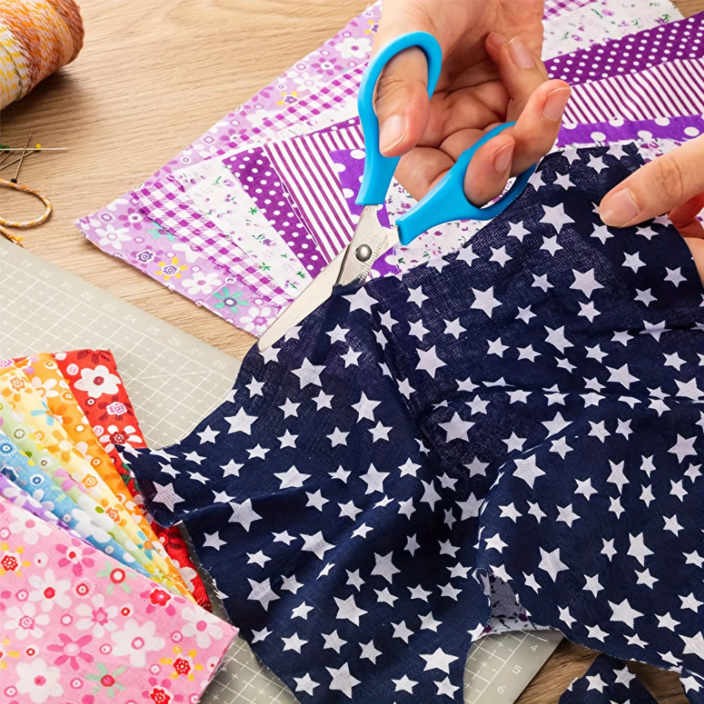 7Pcs Flower Printed Cloth For Dress Sewing Patchwork Fabric Cotton Fabric DIY Handicraft Quilting Needlework Handmade Material Qme