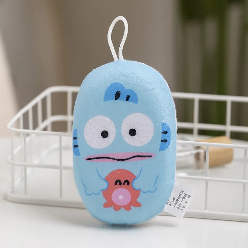 Hello Kitty Kuromi Cartoon-themed Bath Scrubber and Bath Ball Cute and Soft Bath Sponge with Bubble-Making Net Qme 6