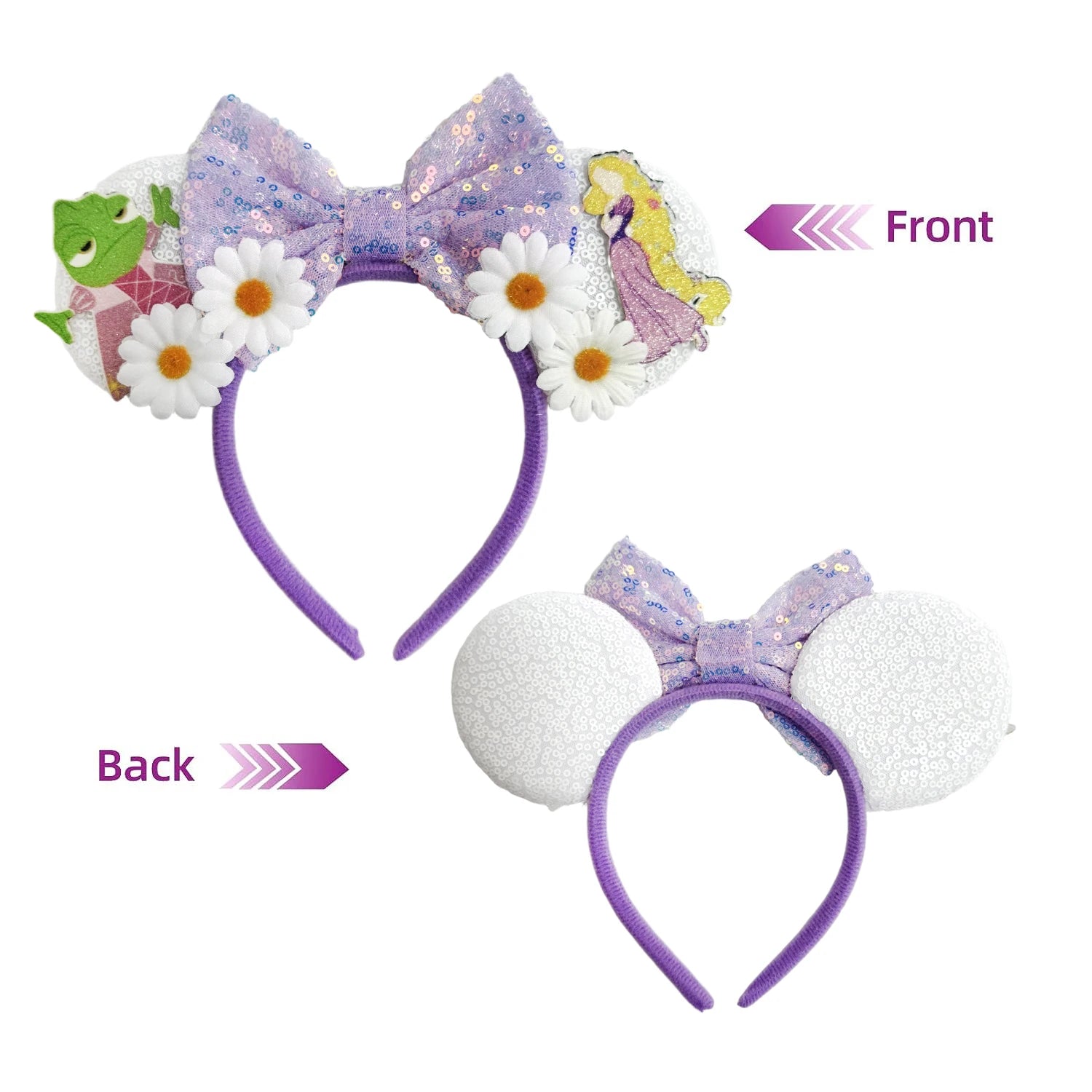 Mickey Mouse Ear Headands Party Christmas Halloween Princess Decoration Costume for Women Adult Cosplay Hairband Hair Accessory Qme