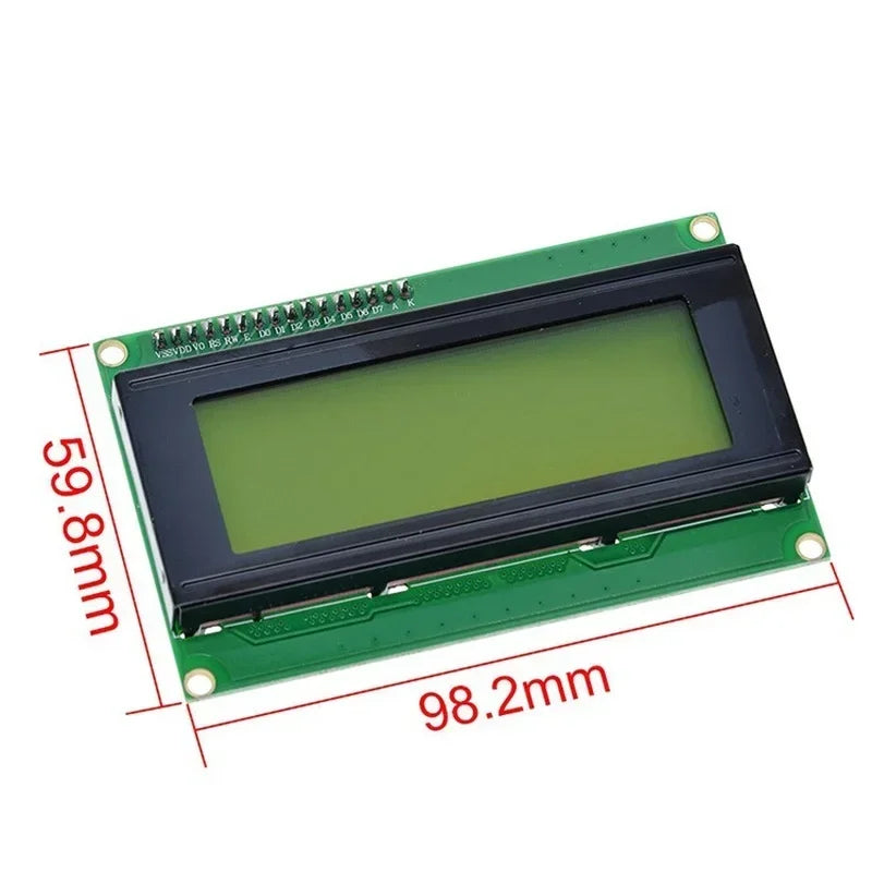 2004A LCD Screen J204A Character Display LCD Module 20*4 5V LCD/LCM with LED Blue Backlight White Qme
