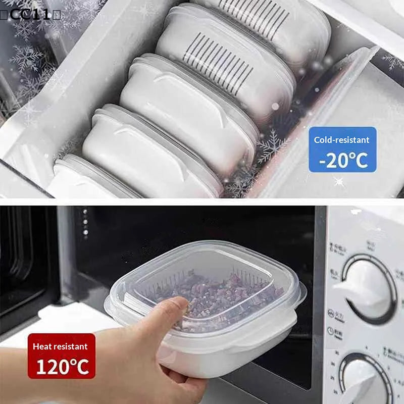 Rice Sub Packaging Fresh-keeping Box Frozen Heated Microwave Oven Qme