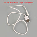 USB Cable LT36 LT21 Wire Cord PVC Charging Charger Kids Phone Watch Qme White