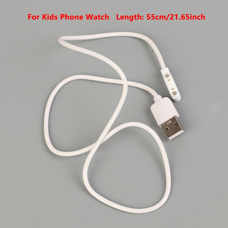 USB Cable LT36 LT21 Wire Cord PVC Charging Charger Kids Phone Watch Qme White