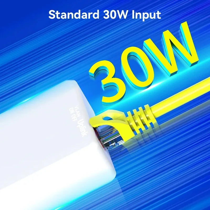 1PCS 100/1000Mbps 1-in-2/3-out PoE Repeater for IP Camera Long-Distance Network Extender RJ45 Splitter Qme