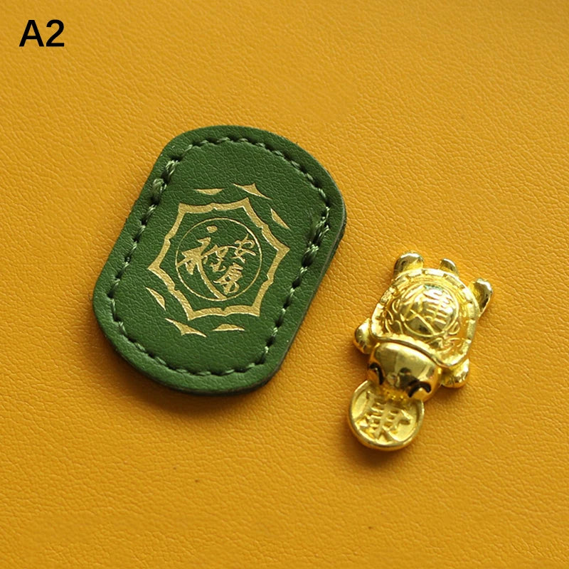 Money-biting Turtle Ornaments Decor Auspicious Statue Lucky Wealth Qme A2
