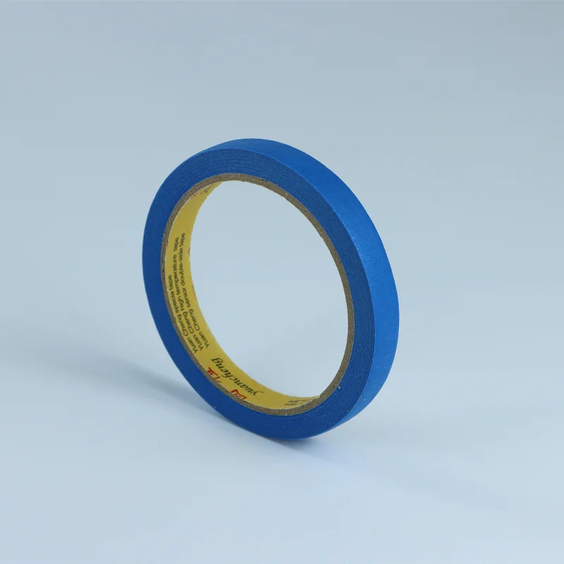 1.2cm Blue Painter Masking Tape For Painting Edges Trim Wall Ceiling Finishing Clean Trim Edge Painter's Tape Residue Free Qme 1Roll-Blue 20M 12mm