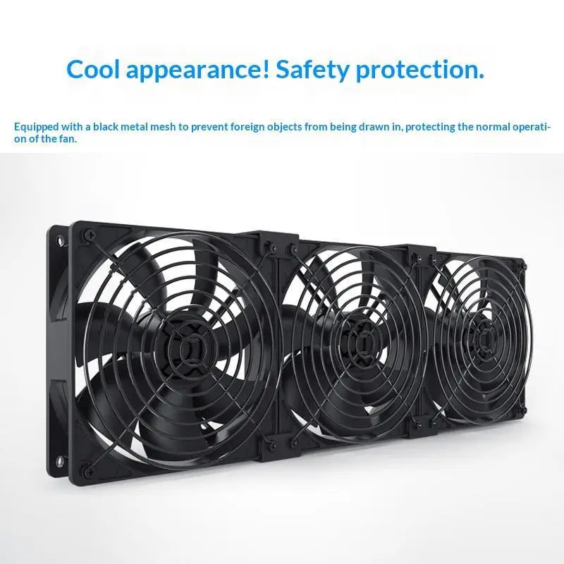 3000RPM Strong Wind Cooling Fan Controller BTC Mining Chassis Cabinet Qme