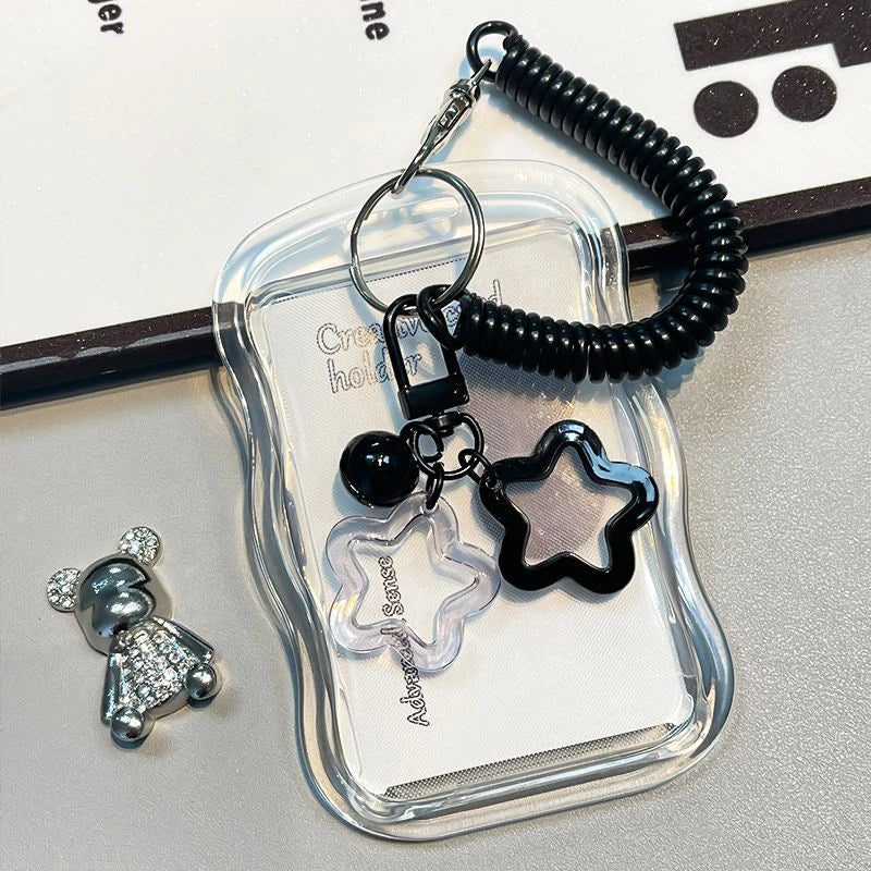 Student's Transparent Card Holder Kpop Music Identification Qme A3