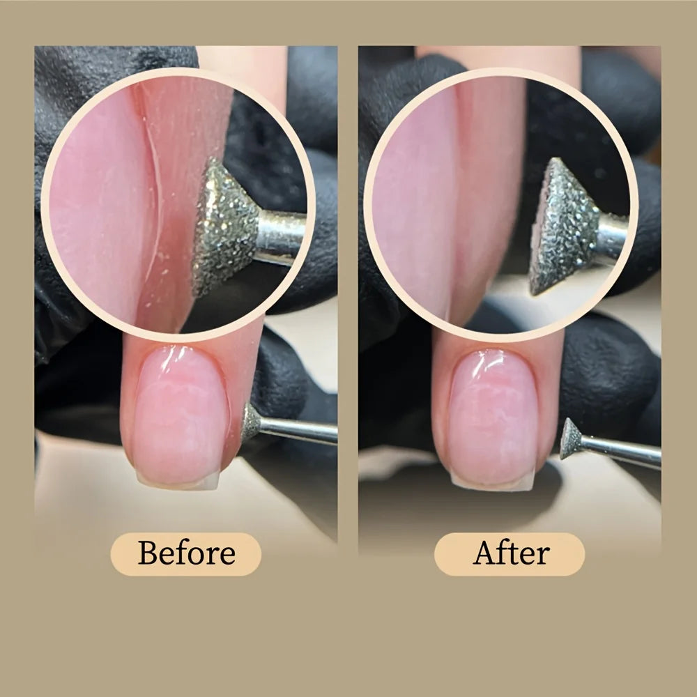 1pc One Nail Drill Bit, Head for Grinding Nails, Tool for Cleaning Methyl Methacrylate Nails, Odorless Nail Oil Removal Brush Qme