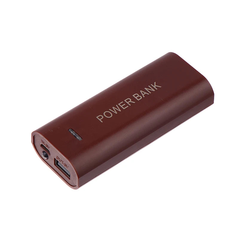 Portable Power Bank Case DIY 2Cell 18650 Battery Box Smart Phone Qme Coffee