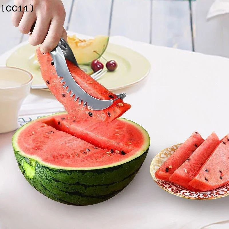 Stainless Steel Windmill Watermelon Cutter Artifact Salad Fruit Qme