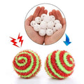 Plastic Rattle Bell Balls Squeaker Baby Toys DIY Beads Noise Maker Qme one size