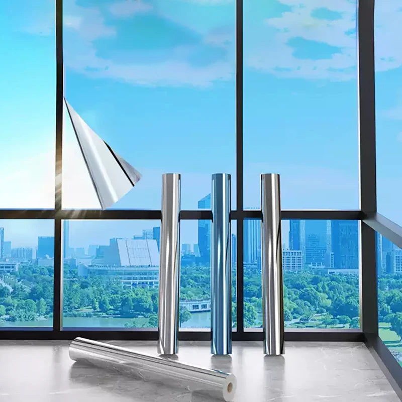 Transparent Glass Film Provides Heat Insulation UV Protection Privacy Suitable For Sun Shading On Glass Balconies And In Rooms. Qme