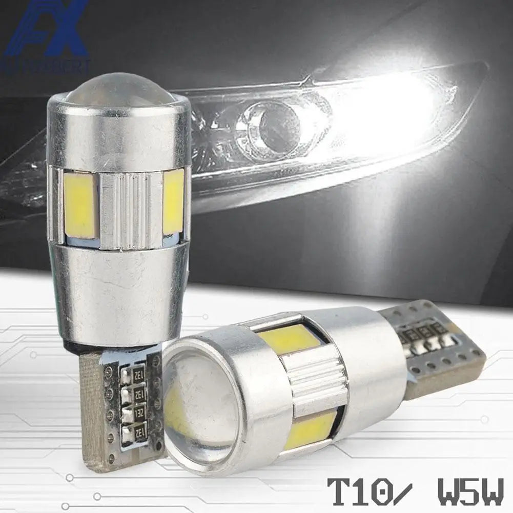 T10 LED Bulbs CAN-bus Light Bulb Headlight Mini Design Car Interior Qme