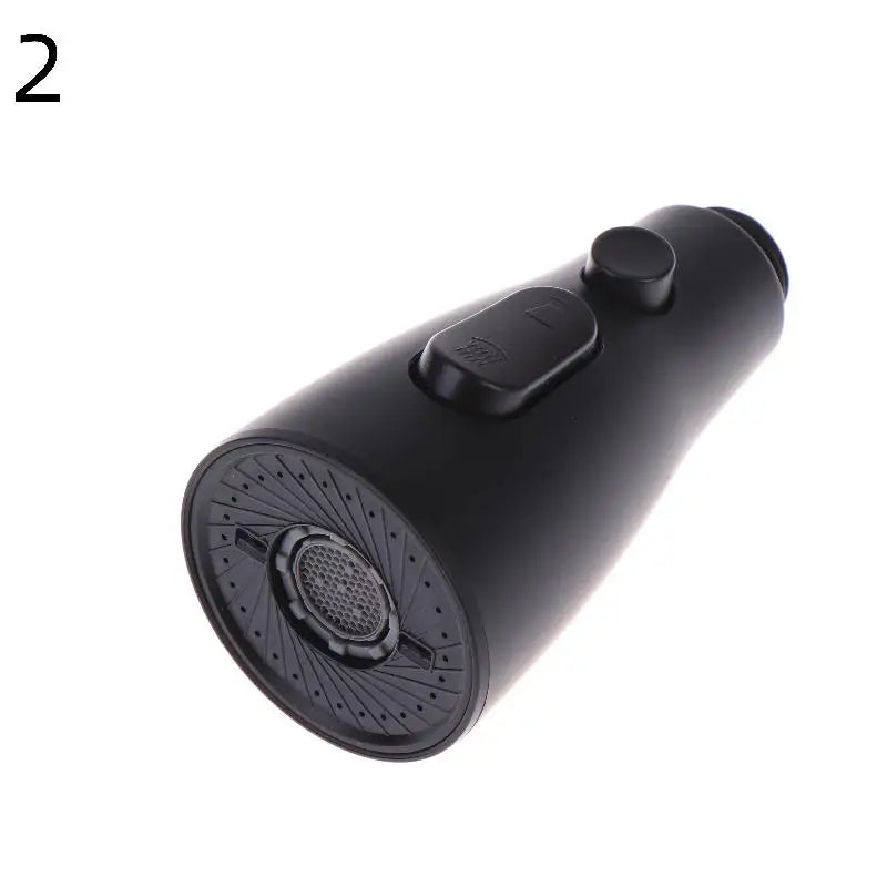 Kitchen Pull Out Faucet Sprayer Nozzle 3 Modes ABS Water Saving Bathroom Basin Sink Shower Spray Head For 1/2" Connection Qme 2 Black