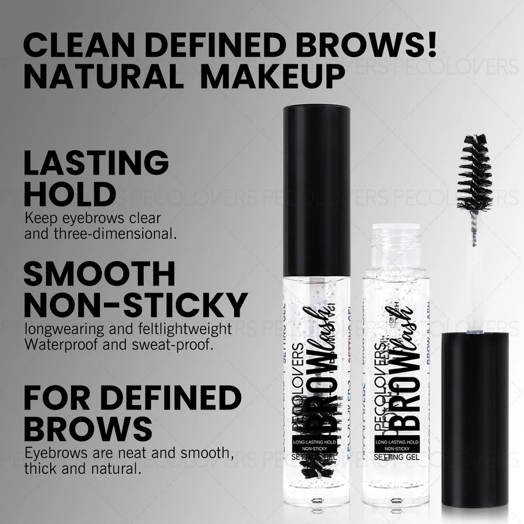 Long-lasting Waterproof Eyebrow Styling Soap Transparen Gel Brush Qme