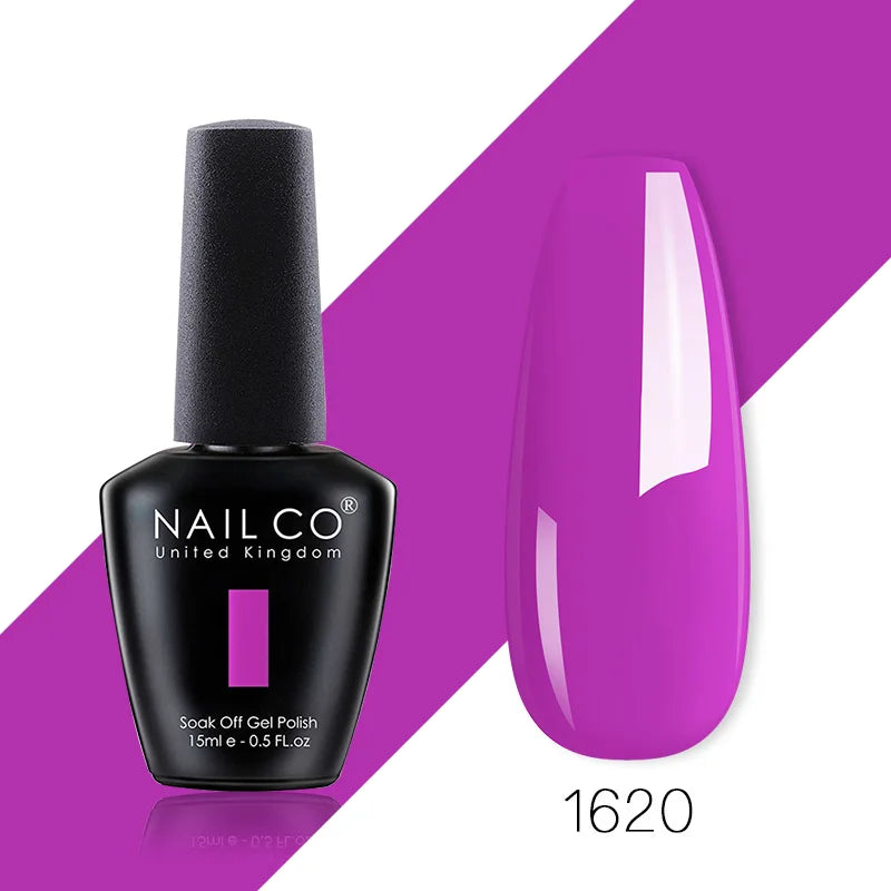 NAILCO 85 Colors Nail Gel UV LED Lacquer Manicure Varnish Hybrid Semi