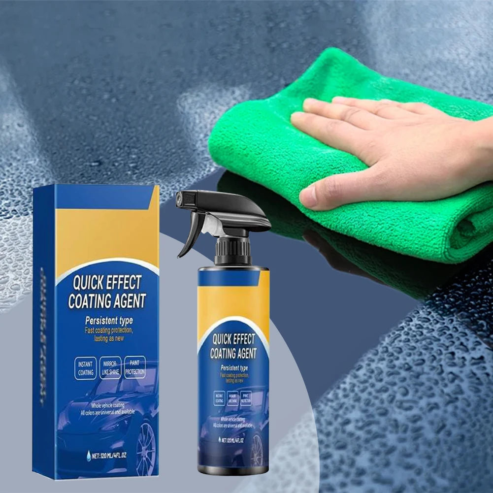 120ml Car Coating Spray High Protection Quick Effect Coating Agent Quickly Coat Car Wax for Vehicles Qme