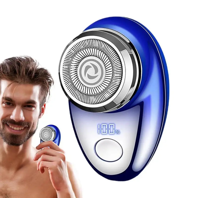 Mens Face Shaver USB Rechargeable Trimmer Waterproof Cordless Rotary Qme