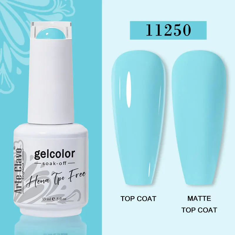 Arte Clavo Jelly Transparent Gel Nail Polish Summer Nude Pink Semi