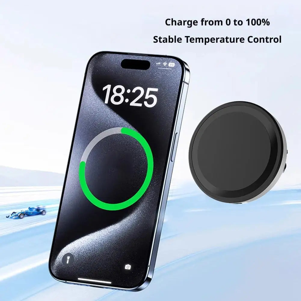 Magnetic Car Air Vent Phone Holder 15W Fast Charging Station Wireless Qme