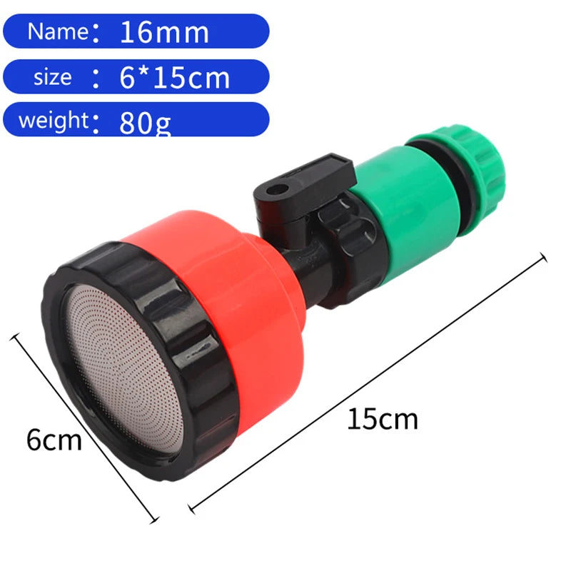 Garden Sprinkler Heads Greenhouse Gardening Nursery Gun Sprayer Qme 16mm
