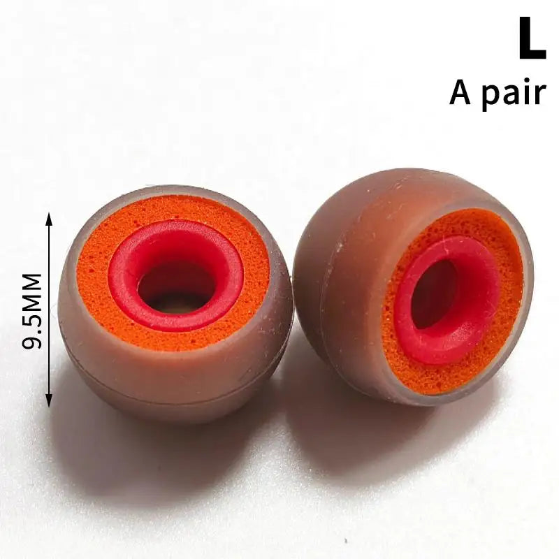 Improved Bass Effect Memory Foam Earbud Tips 1 Pair Silicone Ear Qme A4