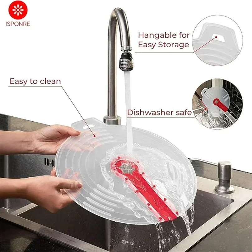 Beat Eggs Mixer Cover Silicone Anti Splash Cover Mixer Splatter Guard Bowl Surround Stirring Splash Cover Kitchen Accessory Qme