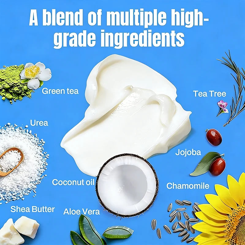 Urea & Salicylic Acid Hand & Foot Cream - Natural Formula, Moisturizing for Extremely Dry Rough Skin Qme