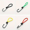 4pcs Heavy-Duty Elastic Bungee Cords with Iron Spiral Hooks, - Flexible Nylon for RV Camping, Tents, Tarps & Canopies - Durable Qme 4pcs
