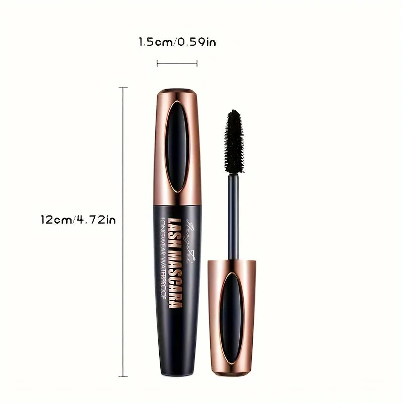 4D Lash Mascara Black Eye Lashes Waterproof Smudge-proof Long-lasting Qme