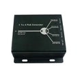 4 Port IEEE802.3at 25.5W PoE Extender / Repeater for IP camera Extend 120m transmission distance with 10/100M LAN ports Qme black