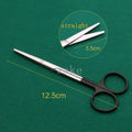 Ophthalmic Stainless Steel Gold Handle Surgical Scissors Cosmetic Qme 12.5cm straight E