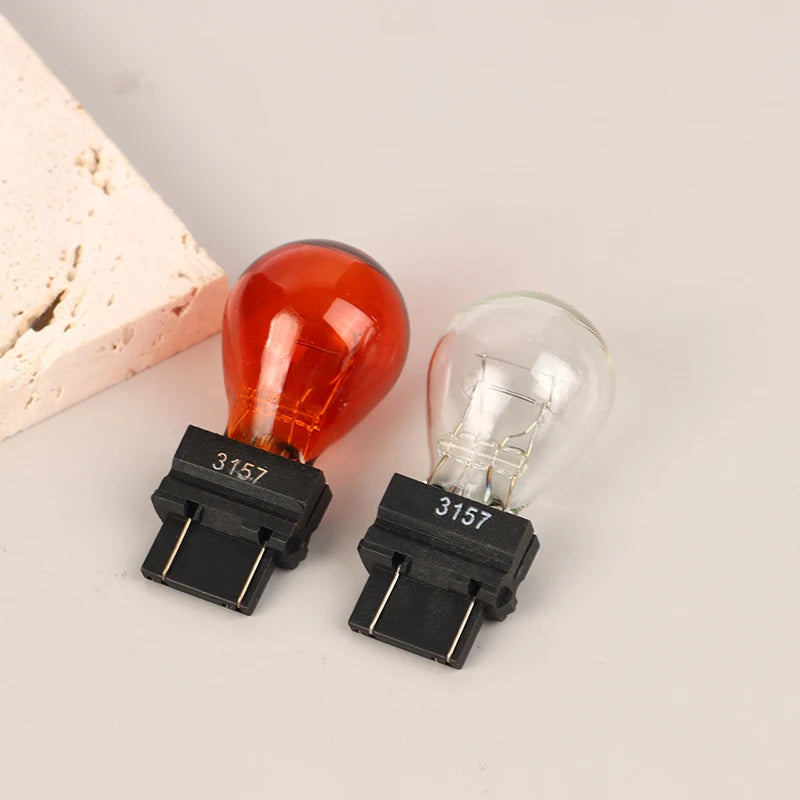 3157 DC12V 21 5W Car Brake Light Bulbs Halogen Lamp Quartz Glass Turn Qme