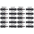 10 Pairs Solar Connector MC4 1000V Solar Plug 30A for PV Cable Connection UV Resistant IP67 Male Female Connector Qme 10pairs