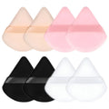 Velvet Cosmetic Foundation Puff Soft Triangle Makeup Puffs Women Face Beauty Sponge Blender Washable Makeup Powder Accessories Qme 8PCS MIX