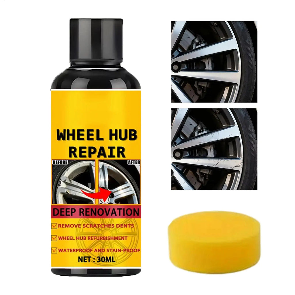 NEW Wheel Hub Scratch Paste Shine Restorer Easy Application Automotive Wheel Repair Cream For Truck RV Caravan Workshop Garage Qme