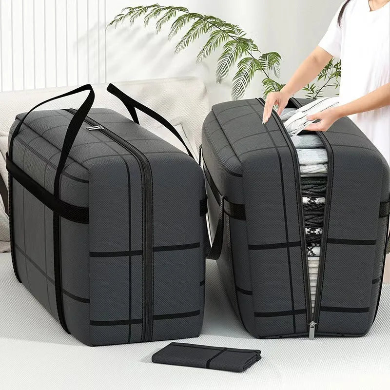 Thickened Dustproof & Moisture-Proof Large Capacity Handheld Packing Bag Home Wardrobe Clothes & Quilt Storage Moving Essential Qme