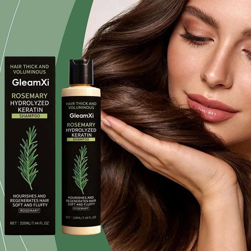 Organic Rosemary Hair Shampoo Natural Anti-Hair Loss Scalp Nourishment Helps Strengthen & Thicken Hair Gentle Cleansing Formula Qme