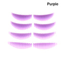 4Pairs Reusable Eyelash Lifting Pad Silicone Lamination Vertical Qme Purple