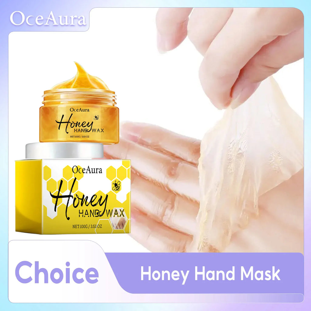 Honey Hand Wax Moisturizing Brightening Mask Nourish Tender Skin Qme
