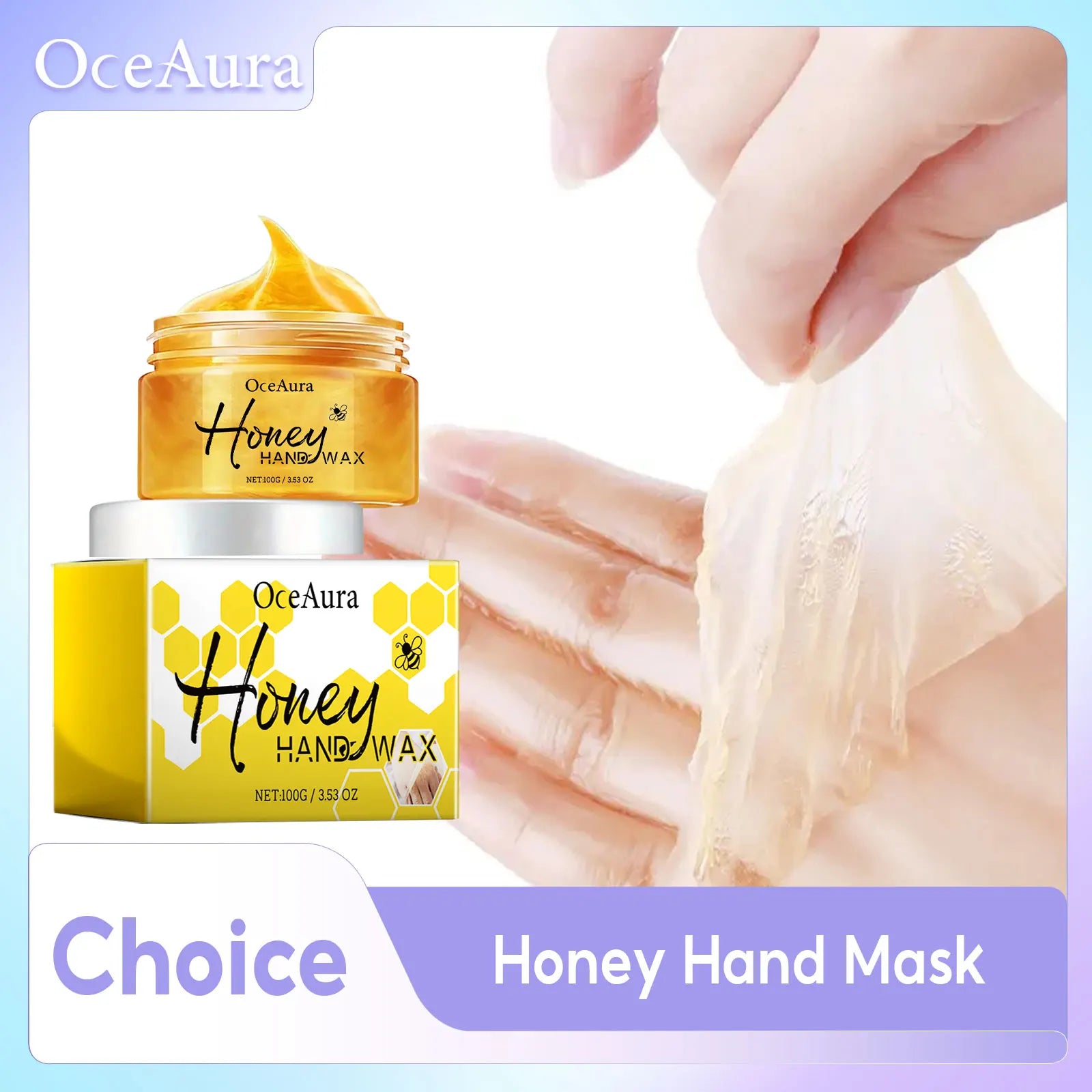 Honey Hand Wax Moisturizing Brightening Mask Nourish Tender Skin Qme