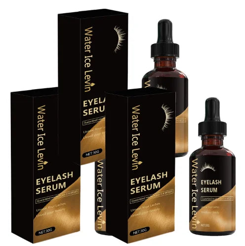 Eyelash Growth Serum - Guaranteed Results in 3-4 Weeks, Castor Oil & Collagen Formula for Longer, Thicker Lashes Qme Gold 30g