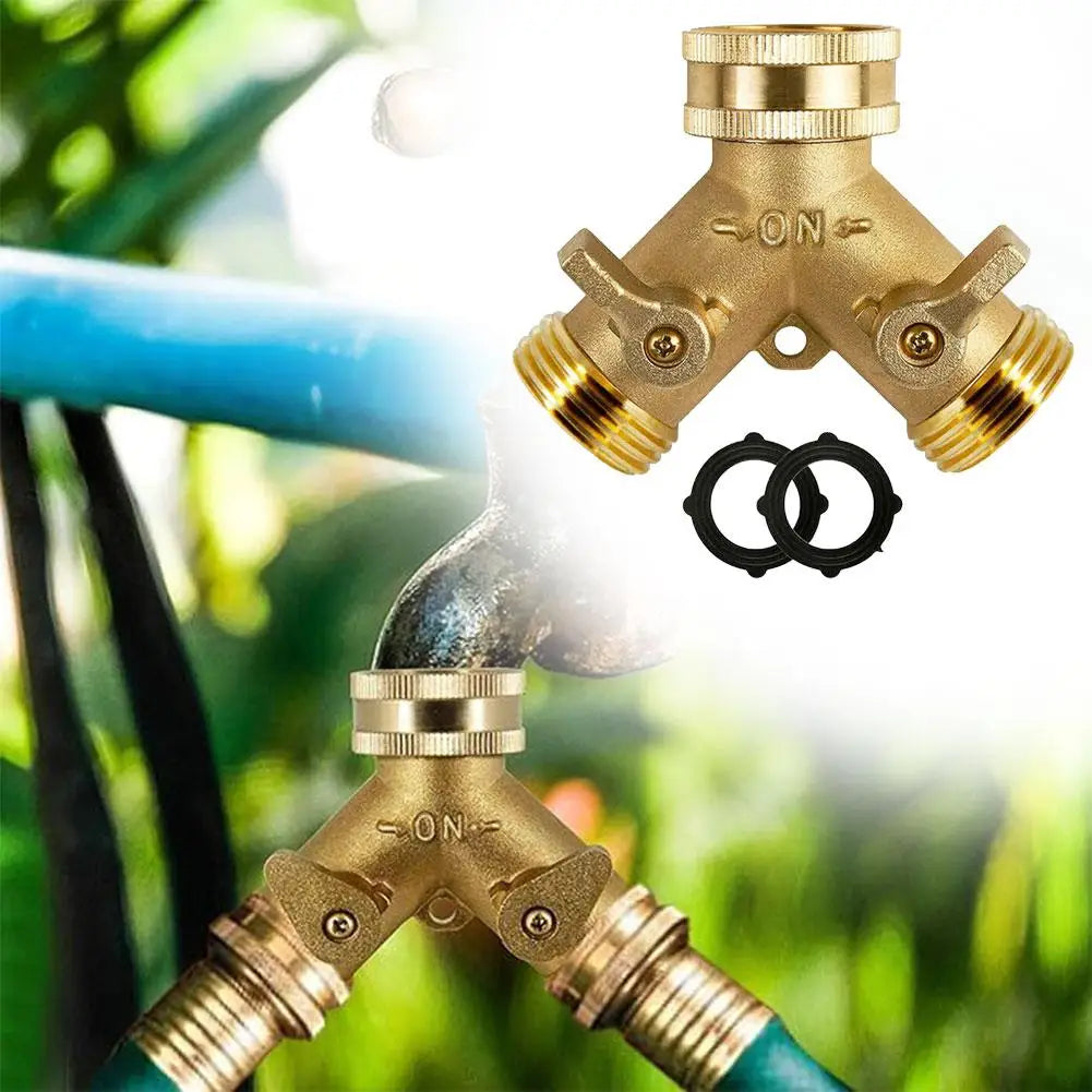 Brass Faucet Tap Connector Mixer Hose Adaptor Quick Connecter 3/4 Copper Hose Coupling Adapter Garden Watering Fittings Tool Qme