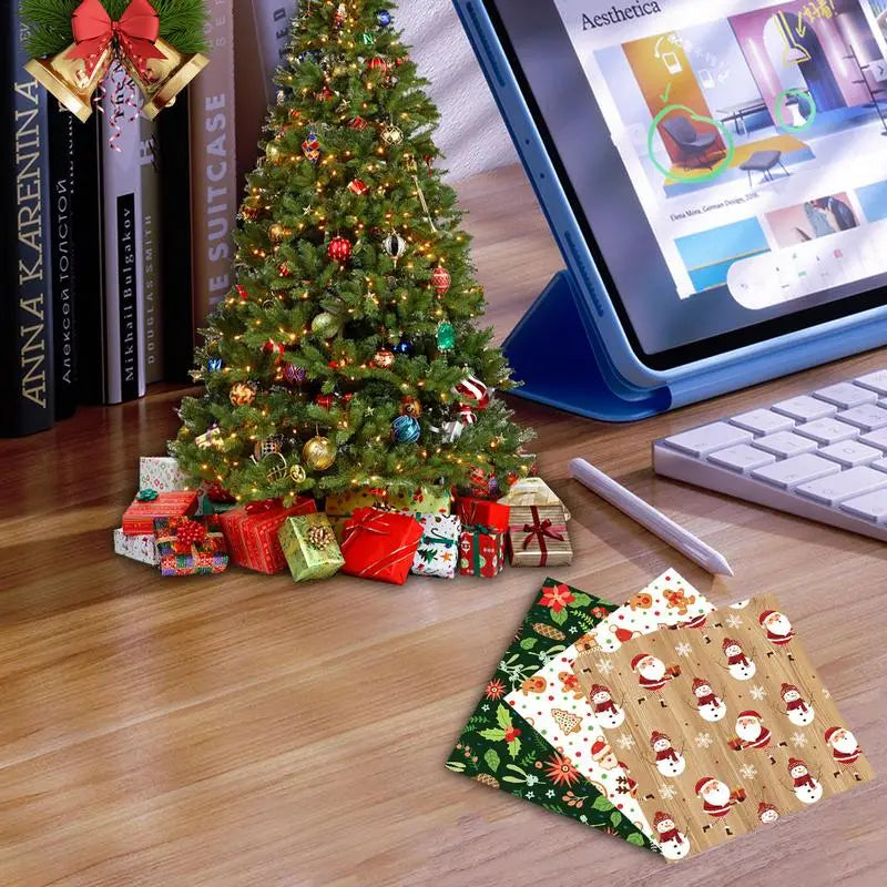 Christmas Scrapbooking Paper Vintage Scrapbook 0 DIY Craft Creative Qme