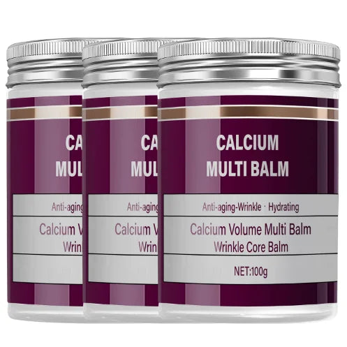 Calcium Multi Balm with Retinol & Bee Venom - Hydrating Wrinkle Core Formula to Moisturize, Nourish & Soften Skin. Qme SILVER 100g