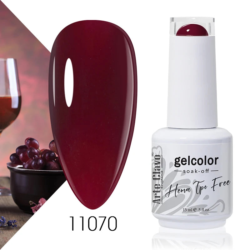 Arte Clavo Colourful Gel Nail Polish Art Varnishes Macaron Semi