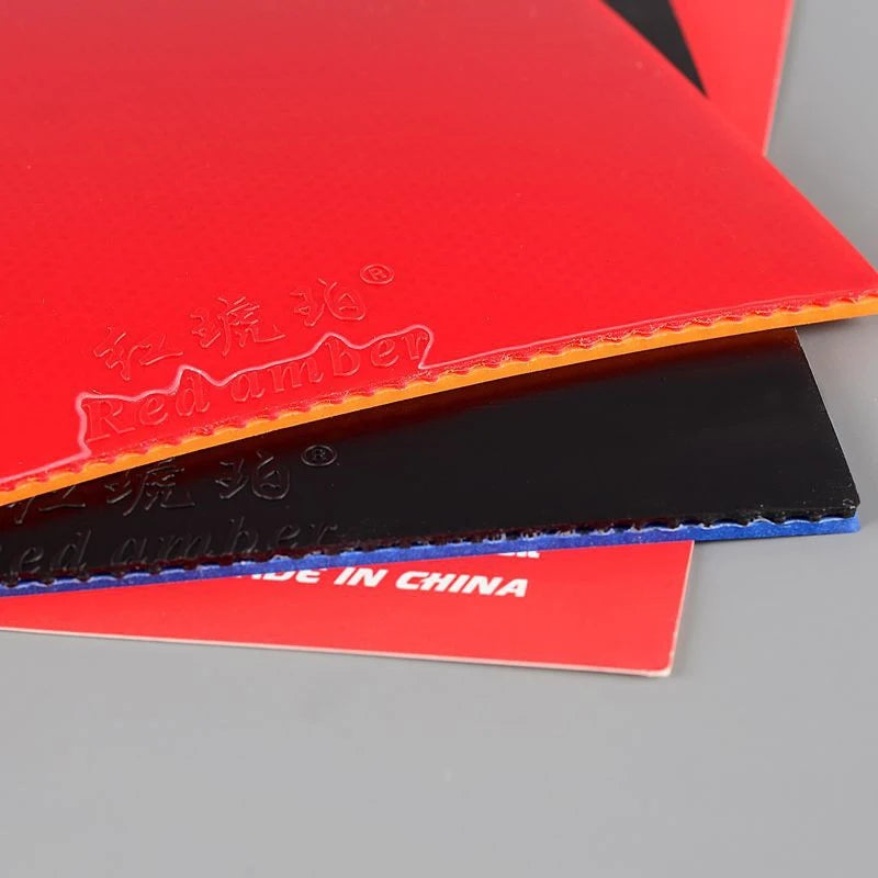 Red Highly Elastic Stick Rubber Pips-in Ping Pong Amber Table Tennis Qme